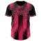 Custom Black-Neon Pink Gradient Classic Vertical Stripe Authentic Baseball Jersey