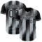 Custom Black-Silver Gradient Classic Vertical Stripe Authentic Baseball Jersey