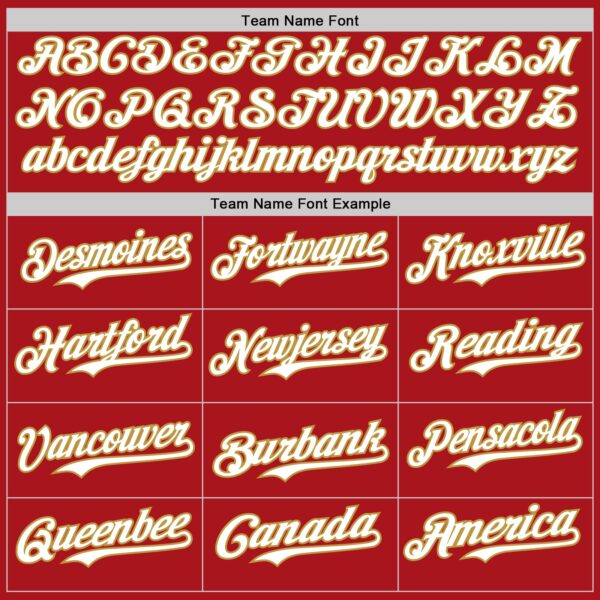 Custom Red White-Old Gold Gradient Classic Vertical Stripe Authentic Baseball Jersey