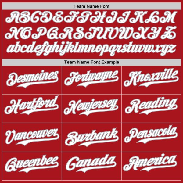 Custom Red White-Gray Gradient Classic Vertical Stripe Authentic Baseball Jersey