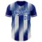 Custom Royal-White Gradient Classic Vertical Stripe Authentic Baseball Jersey