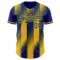 Custom Royal-Yellow Gradient Classic Vertical Stripe Authentic Baseball Jersey