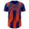 Custom Royal-Orange Gradient Classic Vertical Stripe Authentic Baseball Jersey