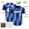 Custom Royal White-Light Blue Gradient Classic Vertical Stripe Authentic Baseball Jersey
