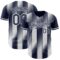 Custom Navy-White Gradient Classic Vertical Stripe Authentic Baseball Jersey