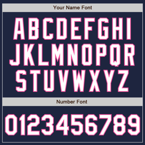 Custom Navy White-Pink Gradient Classic Vertical Stripe Authentic Baseball Jersey