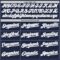 Custom Navy White-Gray Gradient Classic Vertical Stripe Authentic Baseball Jersey