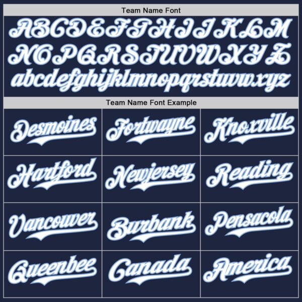 Custom Navy White-Light Blue Gradient Classic Vertical Stripe Authentic Baseball Jersey