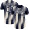 Custom Navy Cream-Cream Gradient Classic Vertical Stripe Authentic Baseball Jersey