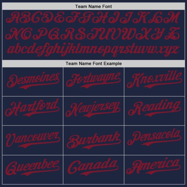 Custom Navy Crimson-Cream Gradient Classic Vertical Stripe Authentic Baseball Jersey