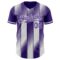Custom Purple-White Gradient Classic Vertical Stripe Authentic Baseball Jersey