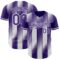 Custom Purple-White Gradient Classic Vertical Stripe Authentic Baseball Jersey