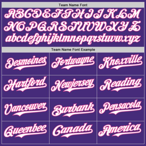 Custom Purple White-Pink Gradient Classic Vertical Stripe Authentic Baseball Jersey