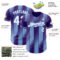 Custom Purple White-Light Blue Gradient Classic Vertical Stripe Authentic Baseball Jersey