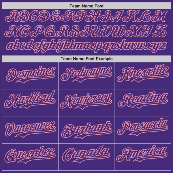 Custom Purple-Medium Pink Gradient Classic Vertical Stripe Authentic Baseball Jersey