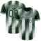 Custom Green-White Gradient Classic Vertical Stripe Authentic Baseball Jersey