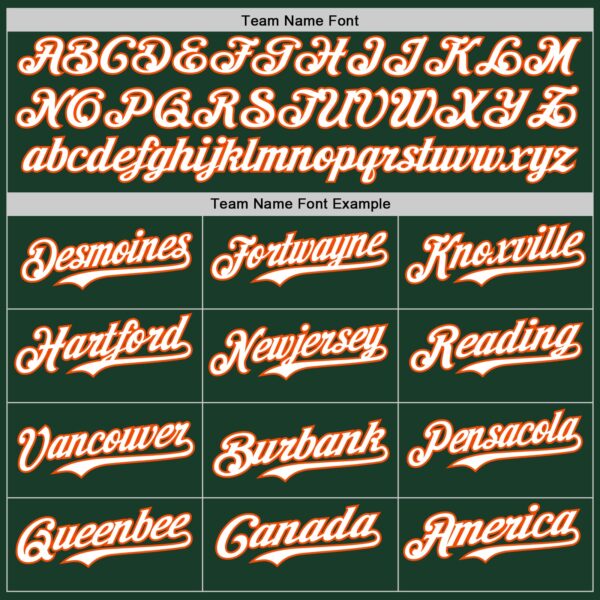 Custom Green White-Orange Gradient Classic Vertical Stripe Authentic Baseball Jersey