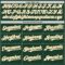 Custom Green White-Old Gold Gradient Classic Vertical Stripe Authentic Baseball Jersey