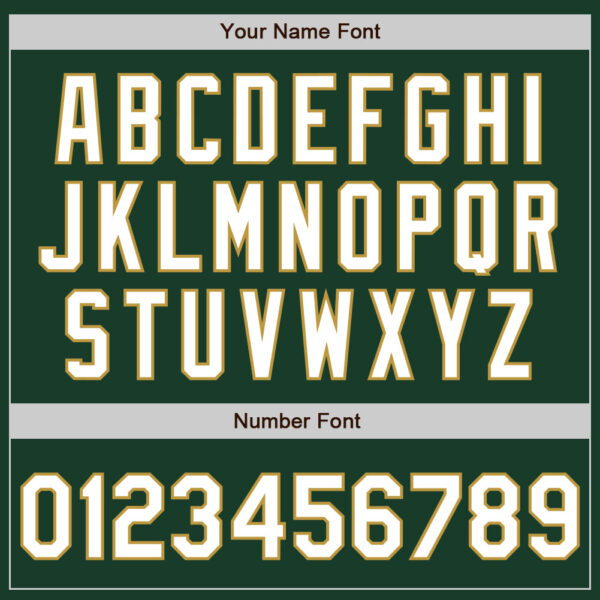 Custom Green White-Old Gold Gradient Classic Vertical Stripe Authentic Baseball Jersey