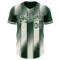 Custom Green Cream-Cream Gradient Classic Vertical Stripe Authentic Baseball Jersey