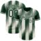 Custom Green Cream-Cream Gradient Classic Vertical Stripe Authentic Baseball Jersey