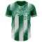 Custom Kelly Green-White Gradient Classic Vertical Stripe Authentic Baseball Jersey