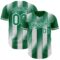 Custom Kelly Green-White Gradient Classic Vertical Stripe Authentic Baseball Jersey