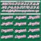 Custom Kelly Green White Pink-Pink Gradient Classic Vertical Stripe Authentic Baseball Jersey