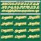 Custom Kelly Green White-Gold Gradient Classic Vertical Stripe Authentic Baseball Jersey