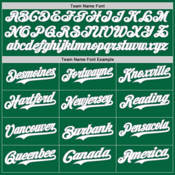 Custom Kelly Green White-Gray Gradient Classic Vertical Stripe Authentic Baseball Jersey