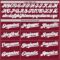 Custom Crimson White-Gray Gradient Classic Vertical Stripe Authentic Baseball Jersey