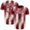 Custom Crimson Cream-Cream Gradient Classic Vertical Stripe Authentic Baseball Jersey