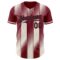Custom Crimson Black-Cream Gradient Classic Vertical Stripe Authentic Baseball Jersey