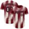 Custom Crimson Black-Cream Gradient Classic Vertical Stripe Authentic Baseball Jersey