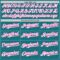 Custom Teal White-Pink Gradient Classic Vertical Stripe Authentic Baseball Jersey