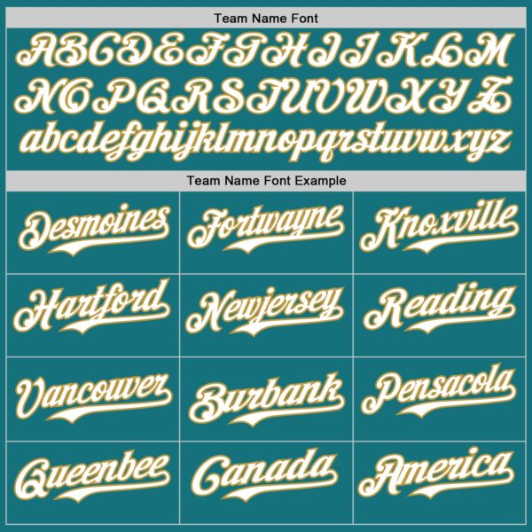 Custom Teal White-Old Gold Gradient Classic Vertical Stripe Authentic Baseball Jersey