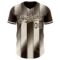 Custom Brown Cream-Cream Gradient Classic Vertical Stripe Authentic Baseball Jersey