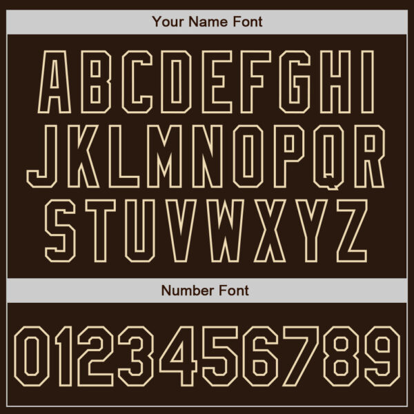Custom Brown Cream-Cream Gradient Classic Vertical Stripe Authentic Baseball Jersey