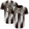 Custom Brown-White Gradient Classic Vertical Stripe Authentic Baseball Jersey