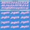 Custom Electric Blue White-Pink Gradient Classic Vertical Stripe Authentic Baseball Jersey