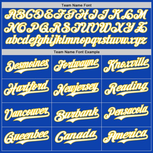 Custom Thunder Blue White-Yellow Gradient Classic Vertical Stripe Authentic Baseball Jersey