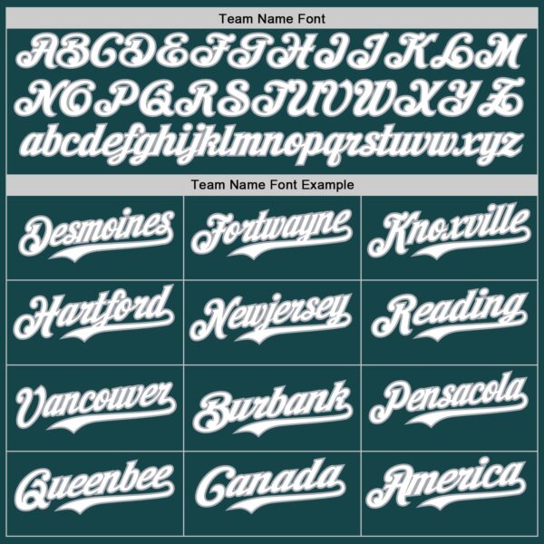Custom Midnight Green White-Gray Gradient Classic Vertical Stripe Authentic Baseball Jersey