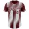 Custom Burgundy-White Gradient Classic Vertical Stripe Authentic Baseball Jersey