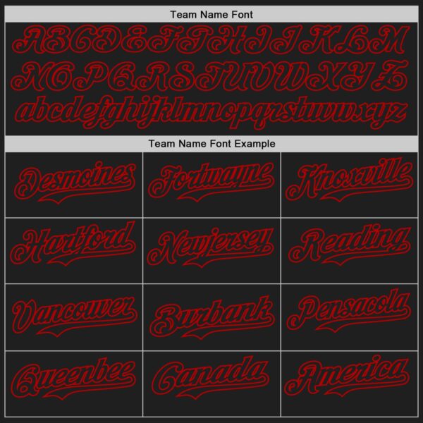 Custom Black-Red Classic Vertical Stripe Fluid Liquid Texture Authentic Baseball Jersey