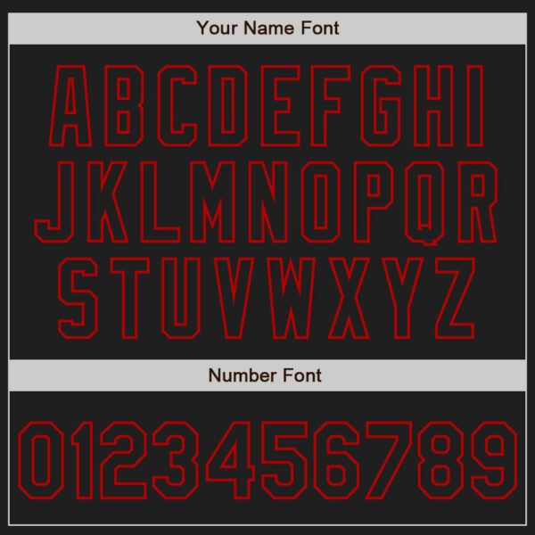 Custom Black-Red Classic Vertical Stripe Fluid Liquid Texture Authentic Baseball Jersey