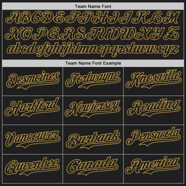Custom Black-Old Gold Classic Vertical Stripe Fluid Liquid Texture Authentic Baseball Jersey