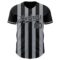 Custom Black-Gray Classic Vertical Stripe Fluid Liquid Texture Authentic Baseball Jersey