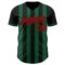 Custom Black Red-Kelly Green Classic Vertical Stripe Fluid Liquid Texture Authentic Baseball Jersey