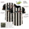 Custom Black Vintage USA Flag-Cream Classic Vertical Stripe Fluid Liquid Texture Authentic Baseball Jersey