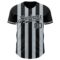 Custom Black-Silver Classic Vertical Stripe Fluid Liquid Texture Authentic Baseball Jersey